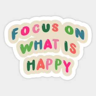 Focus On Sticker